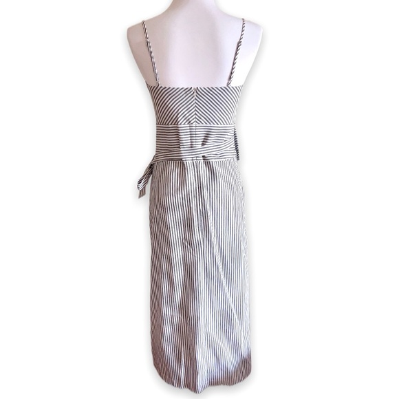NWT Black and White Stripe Spaghetti Strap Dress - Picture 3 of 12